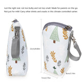 Baby Bottle Warmer Bag Portable Infant Feeding Bottle Aluminum Foil Insulation Outing Stroller Hanging Bag for Storage Cups