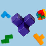 Montessori Soma Cube Puzzle for Kids | 3D Wooden Brain Teaser Toy