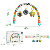 Baby Stroller Arch Toy Soft Cloth Toy Pram Activity Bouncer Toy Sensory Development Arch Newborns Car Seat Toy Fine Motor Skills