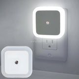 Wireless Sensor LED Night Light EU Plug Mini Square Nights Lights For Baby Children Living Room Bedroom Corridor Lighting Lamp