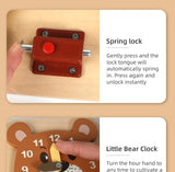 Montessori Wooden Busy Board with Music | Toddler Sensory Activity Toy