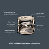 PGYTECH Wash Pouch Hanging Toiletry Bag for Men, Waterproof Dopp Kit Travel Makeup Bag Organizer for Toiletries & Cosmetics