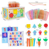 Montessori Baby Tissue Box Toy – Sensory Pulling Toy for Fine Motor Skills