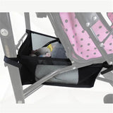 Portable Baby Stroller Basket Newborn Stroller Hanging Basket Infant Stroller Accessories Pram Bottom Basket Organizer Bag