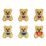 1set Toy Bear Silicone Pacifier Clip Pacifier Chain Holder Soother Nursing Clips BPA Free Pacifier Chain Accessories