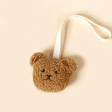 Cute Teddy Pacifier Holder Chains Baby Embroidered Bear Face Moon Clip for Newborn Accessories Kids Comforter Toys Toddler Gifts