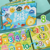 Puzzle Montessori Quiet Book Word Recognition Children's Early Education Enlightenment Stickers Book Toys