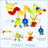 Baby Spiral Stroller Toy – Infant Sensory Hanging Activity Toy