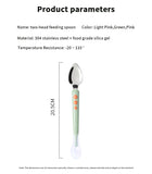 Baby Fruit Scraping Mud Spoon Feeding Spoon Soft Silicone Spoon Baby Easy To Eat Fruit Spoon Mother And Baby Supplies