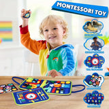 Montessori Busy Book for Toddlers – Sensory Travel Toy for Quiet Play, Focus & Fine Motor Skills