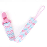 HOMFISH 4pcs/set Newborn pacifier chain clip Double-sided printed pacifier Belt Pacifier holder Infant feeding