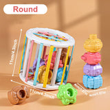 Montessori Shape Sorting Blocks – Sensory Learning Toy for Babies