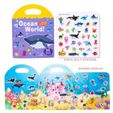 Early Childhood Education Scene Sticker Book Focus Cultivation Quiet Sticker Book Enlightenment Puzzle Cognitive Sticker Book
