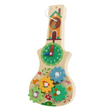 Montessori Wooden Busy Board with Music | Toddler Sensory Activity Toy