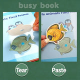 Reusable Sticker Quiet Book for Toddlers | Montessori Travel Activity Book