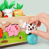 Montessori Wooden Shape Sorter Toy – Animal Matching & Learning Game for Toddlers