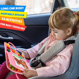 Montessori Busy Board for Toddlers | Foldable Sensory Activity Travel Toy
