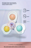3PCS Suction Cup Spinner Toy Baby Bath Funny Game Educational Toys For Children Girls Boys Infant Sensory Stress Reliever Gift