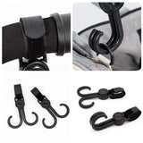 2Pcs/Set Hooks For Stroller Car Shopping Cart Hooks Baby Stroller Accessories Rotate 360 Degree Hook Pram Organizer Bag Hanger