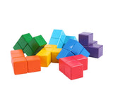 Montessori Soma Cube Puzzle for Kids | 3D Wooden Brain Teaser Toy