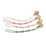 Mother and Baby Essential Silicone Pacifier Chain, 1/4 Pack Cute Bear Toy Strap for Crib, Car Seat, Baby Travel Essentials