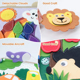 Montessori Felt Quiet Book for Toddlers | Travel Activity Busy Book