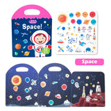 Early Childhood Education Scene Sticker Book Focus Cultivation Quiet Sticker Book Enlightenment Puzzle Cognitive Sticker Book