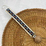 Wooden Baby Pacifier Chain Cute Flower Print Dummy Nipple Holder Guard Teether Pendant Baby Accessories