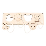 Montessori Wooden Busy Board Toy with Gears & Switches