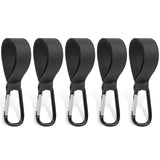 2/3/5pcs Baby Stroller Hook Clip Aluminum Alloy Carabiner Cart Organizer Diaper Bag Pram Hook Hanger Stroller Accessories