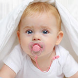 Silicone Chain Fastened Strap for Baby Pacifier Teething Clip Newborn Teether Chain Nipple Holder Nursing Accessories