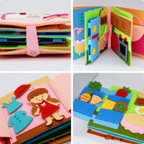 Montessori Quiet Book for Toddlers | Soft Sensory Activity Book