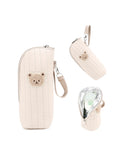 Baby Bottle Warmer Bag Portable Infant Feeding Bottle Aluminum Foil Insulation Outing Stroller Hanging Bag for Storage Cups