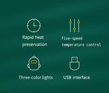 Bottle insulation cover, breast warmer, baby warmer, 5-speed temperature control, digital display of temperature
