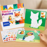 Early Childhood Education Scene Sticker Book Focus Cultivation Quiet Sticker Book Enlightenment Puzzle Cognitive Sticker Book