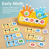 Montessori Math Learning Toy – Finger Counting & Number Recognition Game for Preschool & Early Learning