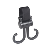 Double Hook Baby Stroller Hanger 360-degree Rotation Adjustment Cart Hook and Loop Fastener Stroller Accessories