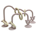 Baby puzzle winding beads toys silicone grinding visual toys for children can gnaw early education winding beads sucker toys