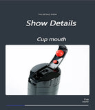 E-ACE 12V Portable Car Heating Cup 400ml Stainless Steel Touch screen Digital Display Water Warmer Bottle Thermos cup Car Kettle