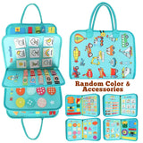 Busy Board Toy Features Over 18 Learning Activities, Educational Activity Developing Sensory Toy, Perfect Gifts for Boys Girls