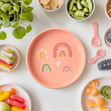 1PCS Dinosaur Silicone Baby Plate BPA Free Cartoon Food Tray For Toddlers Self Feeding Training 6M+ Easy Clean Tableware