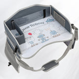 Vehicle-mounted Painting Board Waterproof Child Travel Tray for Car Seat Portable Safety Seat Storage Mesh Pocket Large Capacity