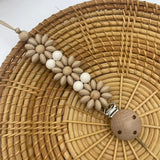 Baby Pacifier Clip Flower Soother Clip Handmade Silicone Dummy Nipple Holder Clip Newborn Essentional Teething Toys