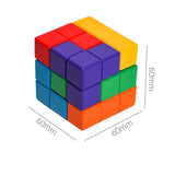 Montessori Soma Cube Puzzle for Kids | 3D Wooden Brain Teaser Toy