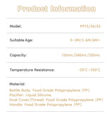 150/240/330ML Baby PP Bottle Newborn Baby Bottle with Handle Milk BottleFeeding Baby Bottles Newborn Feeding Supplies