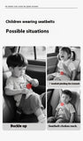 Kids Car Safety Belt Adjuster Anti-Pinch Neck Great Belly Protector Car Seat Accessories Cartoon Car Seat Belt Protectors