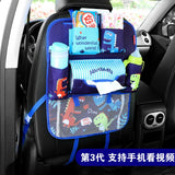 Creative Baby Cartoon Car Seat Back Organizer Kids Toys Travel Protector Cover Automobile Interior Accessories Hang Storage Bag