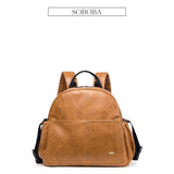 Soboba Large Capacity Solid Diaper Bag with Backpack Straps for Fashionable Mothers – Waterproof Nappy Changing Bag