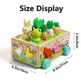 Montessori Wooden Shape Sorter Toy – Animal Matching & Learning Game for Toddlers