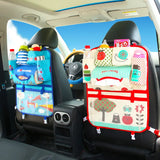Creative Baby Cartoon Car Seat Back Organizer Kids Toys Travel Protector Cover Automobile Interior Accessories Hang Storage Bag